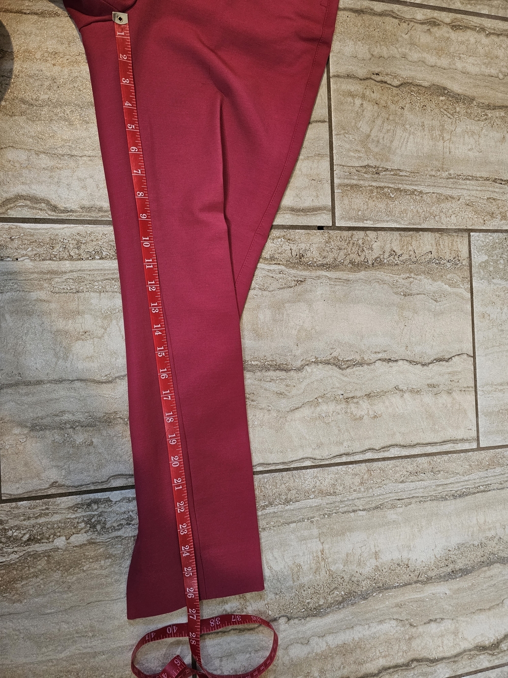 White House Black Market Fuchsia Slim Straight Ankle Pants Sz 4 - Picture 4 of 9